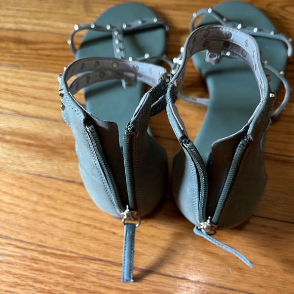 WHBM Basil Green studded Sandal. Size 8 - Picture 4 of 5